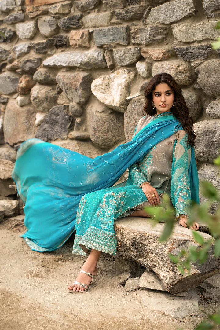 Charizma- 3-PC Unstitched Embroidered Chiffon Collection VSLW6-17