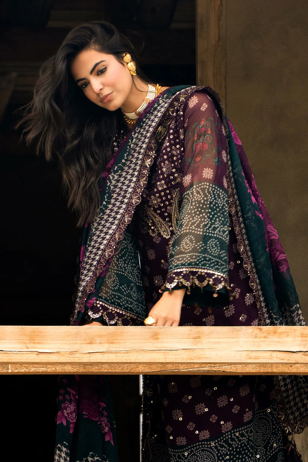 Charizma- 3-PC Unstitched Embroidered Chiffon Collection VSLW6-12