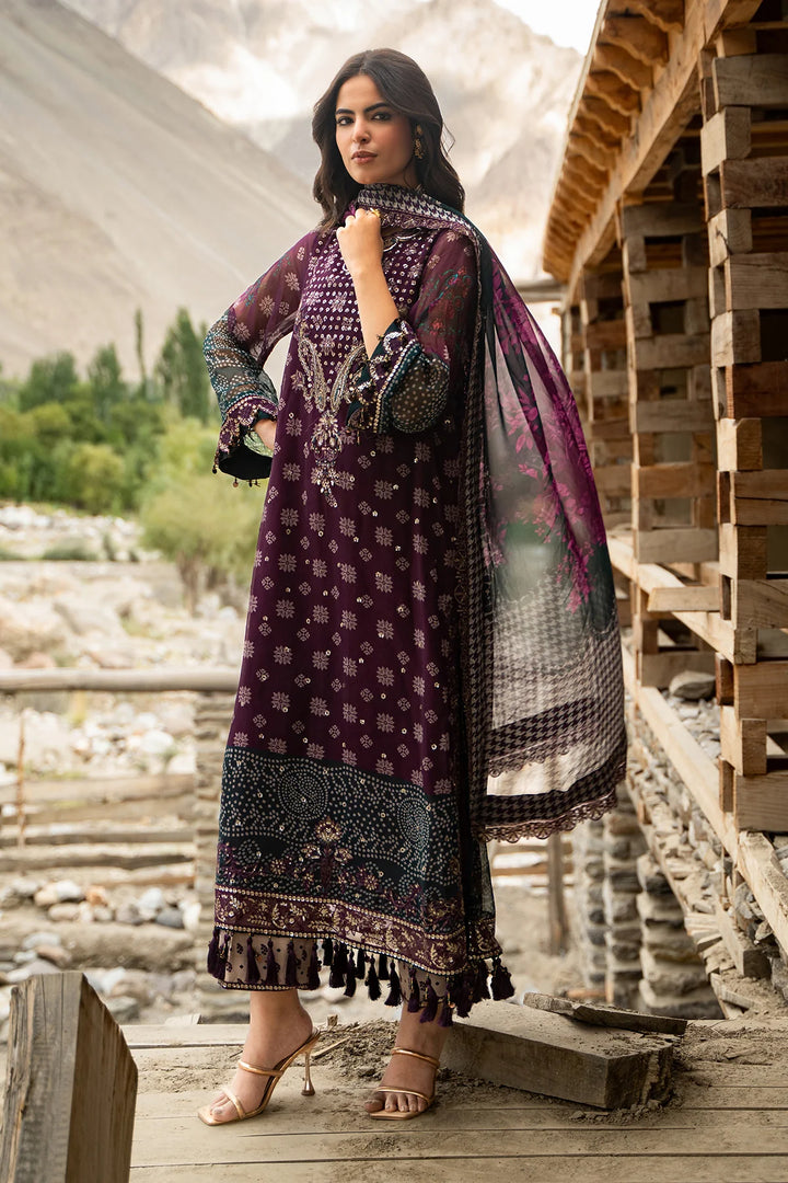 Charizma- 3-PC Unstitched Embroidered Chiffon Collection VSLW6-12