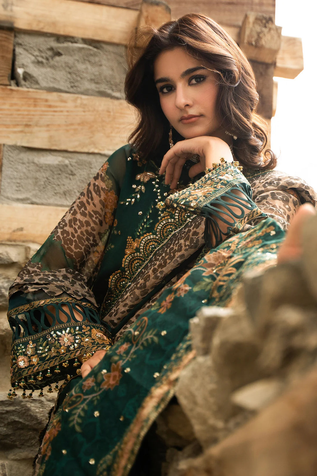 Charizma- 3-PC Unstitched Embroidered Chiffon Collection VSLW6-18